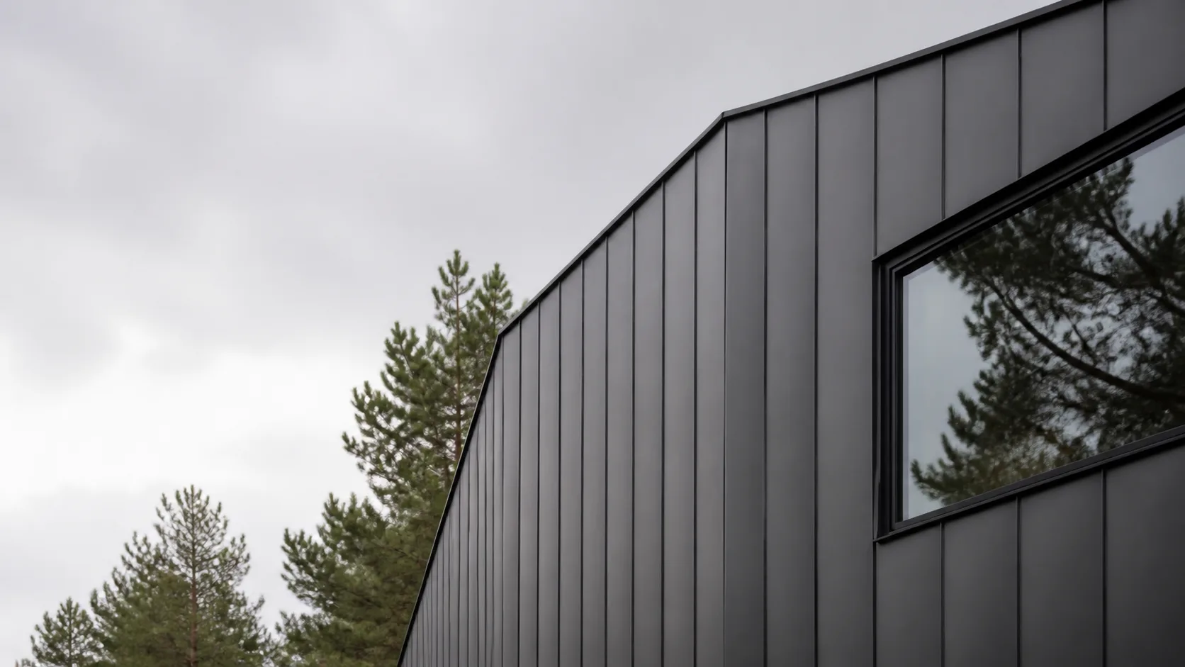 Modern steel facade