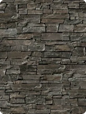 Split stone in earth tones
